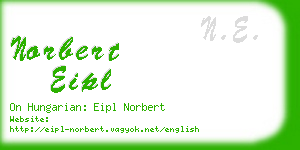 norbert eipl business card